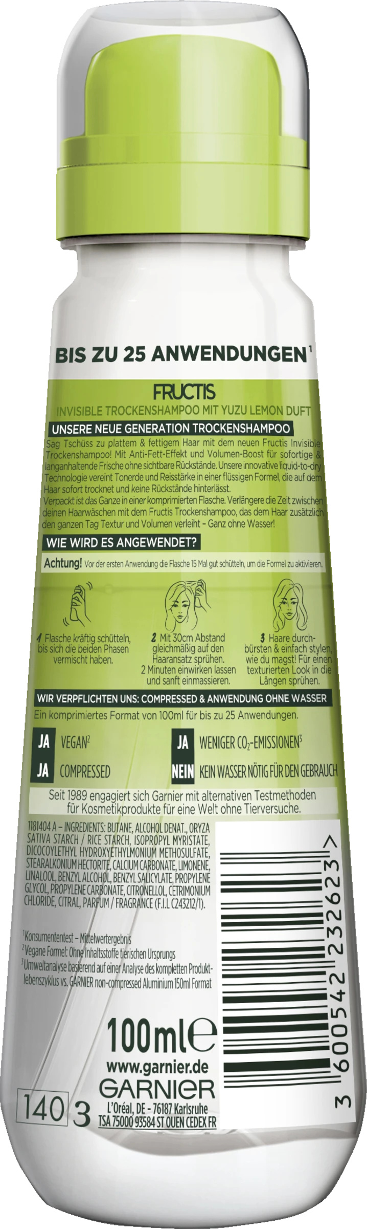 Invisible Trockenshampoo Yuzu Lemon 2 Invisible Trockenshampoo Yuzu Lemon - Image 2