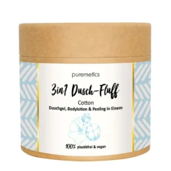 3in1 Dusch-Fluff Cotton Mit Zuckerpeeling