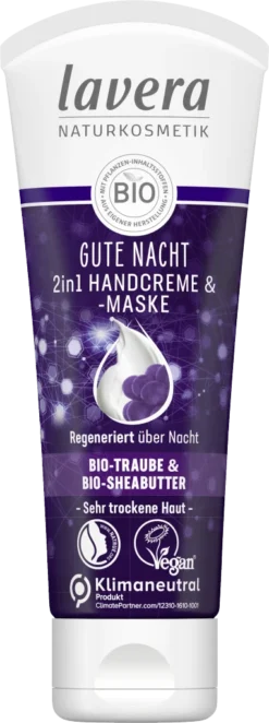 Lavera Gute Nacht 2in1 Handcreme & -maske