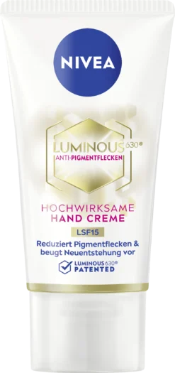 NIVEA Luminous Anti-Pigmentflecken Hochwirksame Hand Creme LSF15
